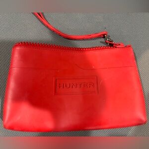 Hunter Vibrant Red Clutch Wristlet